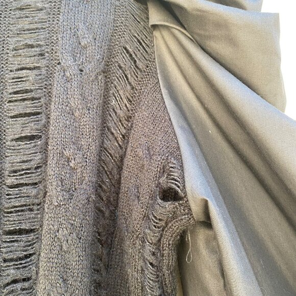 Kate Hewko Puff Statement Sleeve Sweater Top Black - Picture 11 of 13